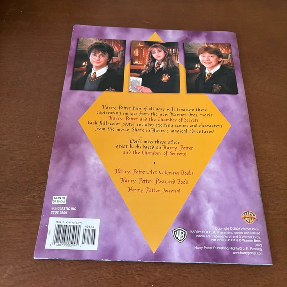 3/$20 📚 Harry Potter and the Chamber of Secrets Poster Book 2002 Scholastic - Picture 7 of 9